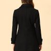 Women's Peter Pan Collar Overcoat Winter Dressy Button Single Breasted Long Coat