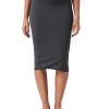 Dreamlux Women’s Midi Pencil Skirt – High Waist Stretch, Below Knee Bodycon for Office Work & Business Casual