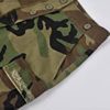 Women Camouflage Skirt Camo Maxi Pencil Skirt Bodycon Button Slit Cargo Skirt with Pocket