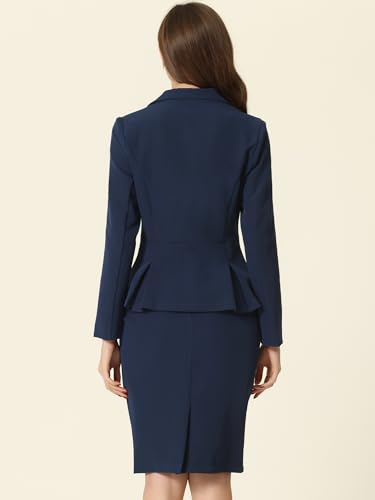 2 Piece Suit Skirt Sets for Women Blazer and Pencil Skirts Formal Office Business Casual Outfits