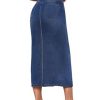 Women's Long Denim Skirt – Stretch Jean Skirt for Office and Casual Wear