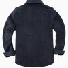 Mens Sherpa Fleece Lined Flannel Shirt Jacket Warm Button Down Plaid Shirt-Jac