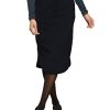 Cherokee  Drawstring Cargo Scrub Skirt for Women, 5 Pockets Knee Length Stretchy Rib-Knit Fabric CK505A