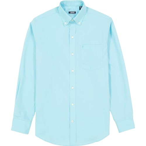 Men's Big and Tall Button Down Long Sleeve Stretch Performance Solid Shirt