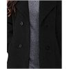 Women's Trench Coat Shawl Collar Double Breasted Maxi Long Pea Coat Winter Work Jacket Wool Blend Overcoat