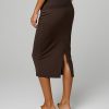 3 Pack: Womens Soft Midi Skirt – High Waisted Pencil Work Office Business Casual Skirts with Back Slit Plus