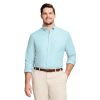 Men's Big and Tall Button Down Long Sleeve Stretch Performance Solid Shirt