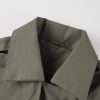 Women's Trench Coat Long Loose Jacket Spring Fall Overcoat with Belt