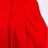 2025 Women Wool Coat Double Breasted Lapel Pea Coats Ankle Length Solid Color Overcoat Lantern Sleeve Long Trench Coat