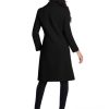 Long Wool Coats for Women Double Breasted Vintage Fall Winter Pea Coat Jackets