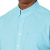 Men's Big and Tall Button Down Long Sleeve Stretch Performance Solid Shirt