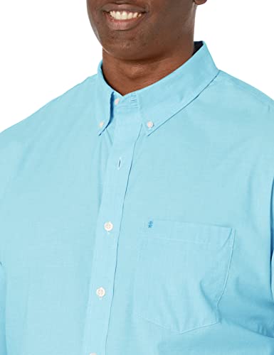 Men's Big and Tall Button Down Long Sleeve Stretch Performance Solid Shirt