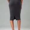 Dreamlux Women’s Midi Pencil Skirt – High Waist Stretch, Below Knee Bodycon for Office Work & Business Casual