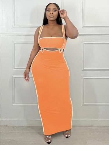 2 Piece Outfits for Women Summer Tube Crop Tops Sexy Bodycon Dresses Maxi Skirt Sets Vacation Jumpsuits Club Outfits