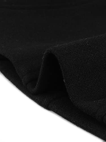 Women's Peter Pan Collar Overcoat Winter Dressy Button Single Breasted Long Coat