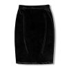 31bSs6QieIL.jpg Women's Skirt High Waist Slit Ol Style Slim Hip Lifting Pencil Velour Wrap Hip Skirt