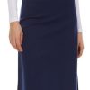 Women’s A-Line Circle Skater Knee Length Skirt- Elastic Waist Business Office Skirt