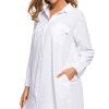 Women's Long Sleeve V Neck Button Down Shirt Dresses Casual Summer Dress with Pocket
