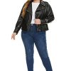 Women's Faux Leather Jackets, Zip Up Motorcycle Short PU Moto Biker Outwear Fitted Plus Size Coat