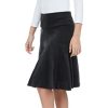 Girls Uniform School Church Velour Pleated Knee Length Panel Skirt