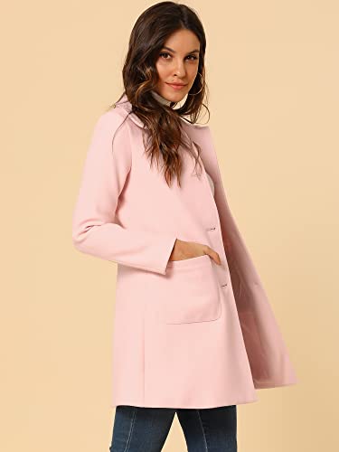 Women's Winter Single Breasted Peter Pan Collar Outwear Trench Coat