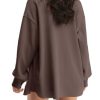 Womens Waffle Knit Shacket Oversized Button Down Shirt Jacket Lightweight Spring Outfits Clothes