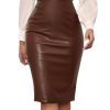 Women's Skirts Skirts for Women Skirts Zipper Back Solid Pencil Skirt Skirt