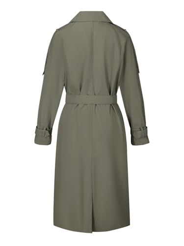 Women's Trench Coat Long Loose Jacket Spring Fall Overcoat with Belt