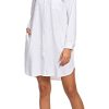 Women's Long Sleeve V Neck Button Down Shirt Dresses Casual Summer Dress with Pocket