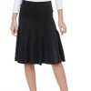 Girls Uniform School Church Velour Pleated Knee Length Panel Skirt
