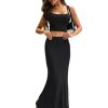 Women's High Waist Elastic Flare Sexy Bodycon Basic Slim Maxi Skirt
