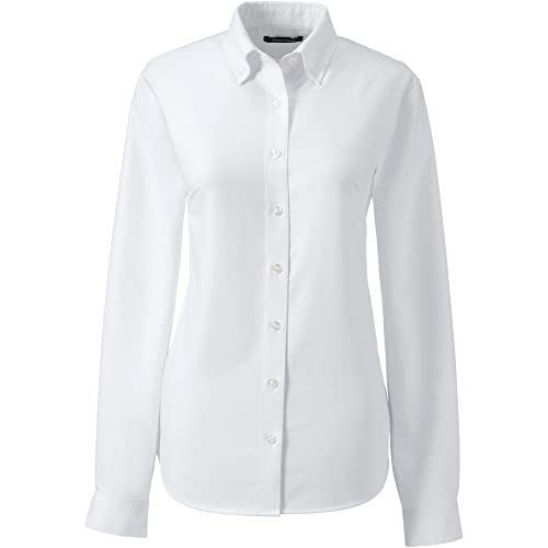 School Uniform Women's Long Sleeve Oxford Dress Shirt