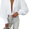 Womens Tops Button Down Shirts Print Long Sleeve Blouses for Women Fashion 2025