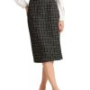 Women's Plaid Tweed High Waist Work Office Bodycon Pencil Skirt