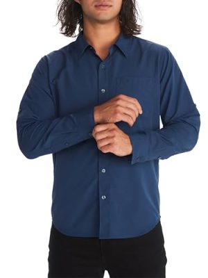 Men's Aerobora Long Sleeve Button-Down Shirt - Lightweight, Packable, Quick-Drying UPF Protection