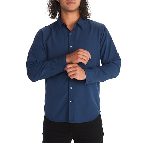 Men's Aerobora Long Sleeve Button-Down Shirt - Lightweight, Packable, Quick-Drying UPF Protection