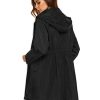 Women Waterproof Lightweight Rain Jacket Active Outdoor Hooded Raincoat