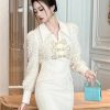 Women's Office Work Dress Mock Two Piece Shirt Dress Lapel Slim Fit Short Business Casual Pencil Skirt