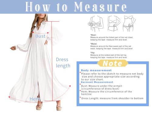 Women's Casual Long Sleeve Button Down Shirt Dress Elegant Pleated Flowy Swing Maxi Dress