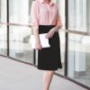 Women’s A-Line Circle Skater Knee Length Skirt- Elastic Waist Business Office Skirt