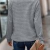 Women Tops Quarter Zip Fall Winter Tunics Casual Oversized Pullover Ribbed Quilted V Neck Collared Outfits Loose 2025