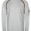 FR Shirts for Men Crew Neck Long Sleeve 5.5oz Light Weight Flame Resistant/Fire Retardant Clothing Shirt