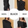 Women's Satin-Silk-Tops Sexy Off The Shoulder Dressy Blouse for Party Casual Long-Sleeve Elegant Shirt
