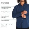 Men's Aerobora Long Sleeve Button-Down Shirt - Lightweight, Packable, Quick-Drying UPF Protection
