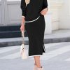 2 Piece Skirts Sets For Women Fall Fashion 2025 Sweater Dress Knit Lounge Travel Outfits Winter Clothing