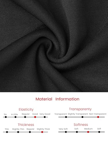 Women's Pencil Skirt High Waist Tweed Trim Stretchy Office Work Bodycon Midi Skirts