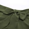 Women's High Waist A-Line Pockets Skirt Skater Flared Midi Skirt Vinage Skirt
