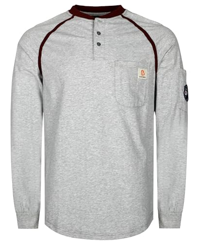 FR Shirts 5.5oz Light Weight Henley and Short Sleeve Flame Resistant/Fire Retardant Clothing Shirt