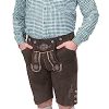 German Green Lederhosen Button Down Longsleeve/Shortsleeve Shirt