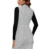 Women's Tweed Plaid Long Blazer Vest Sleeveless Trendy Fall Business Casual Dressy Work Blazer Jackets 2025